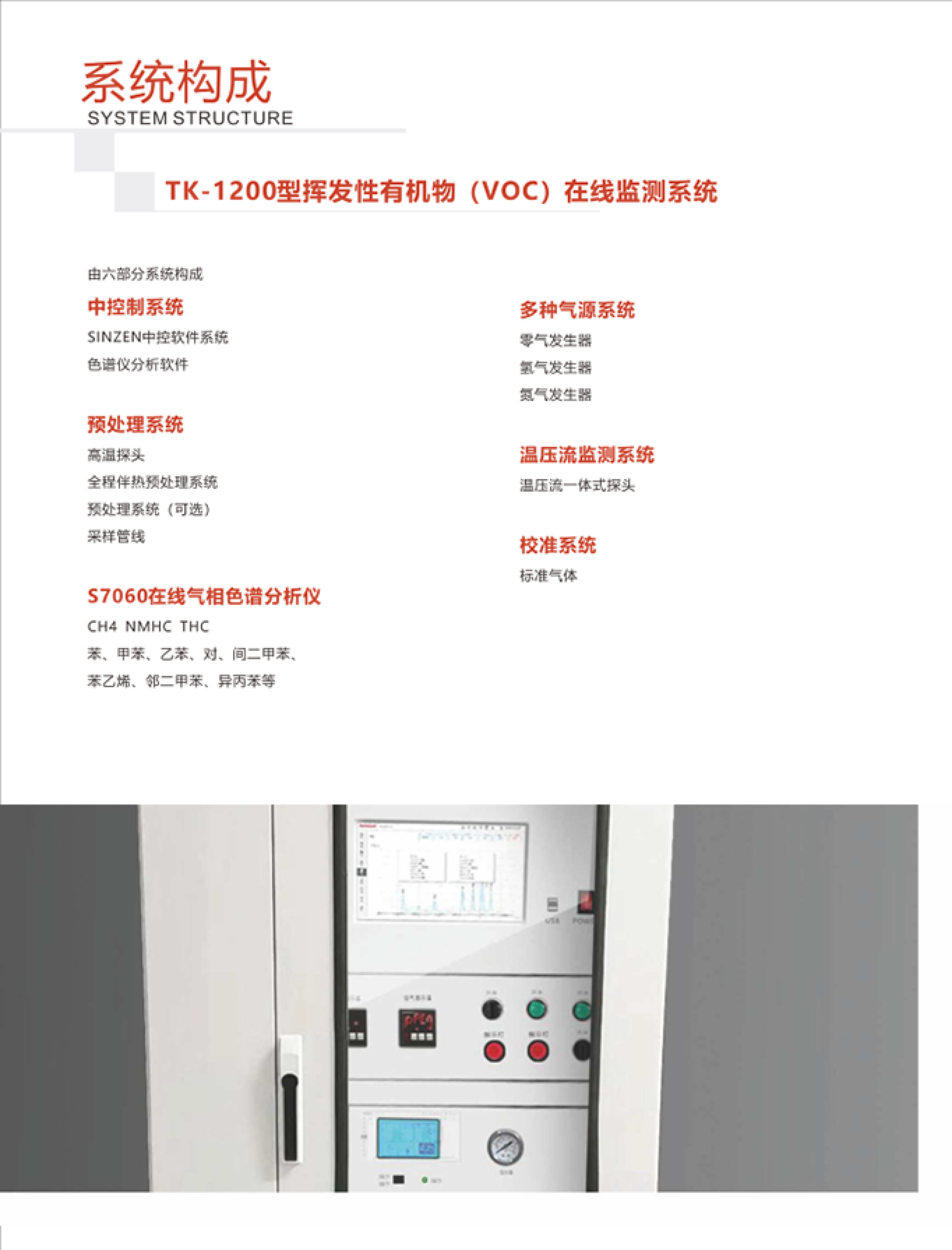 SINZEN揮發(fā)性有機(jī)物（VOCs）在線監(jiān)測(cè)系統(tǒng)產(chǎn)品手冊(cè)